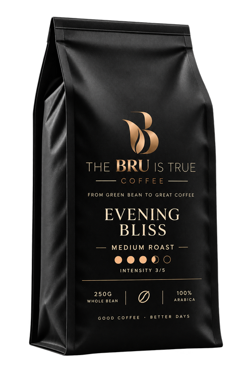 Evening Bliss smooth refined coffee by The Bru Is True
